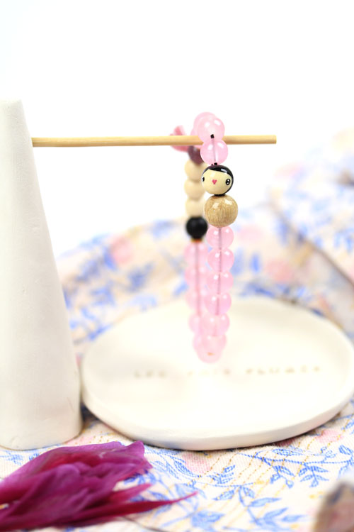 (image pour) Bracelet Perle Verre Pivoine 🌺